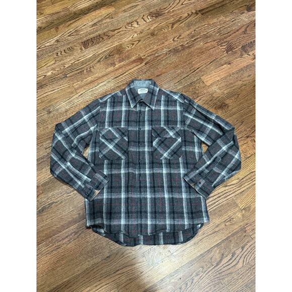 Vintage Fieldmaster Flannel Shirt Men's M Red Black White‎ USA Made - Picture 1 of 5